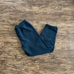 Russell Athletic Black Blank Large Made In USA Sweatpants